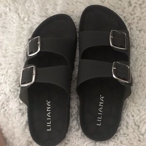 Jelly sandals size 9.0 Black